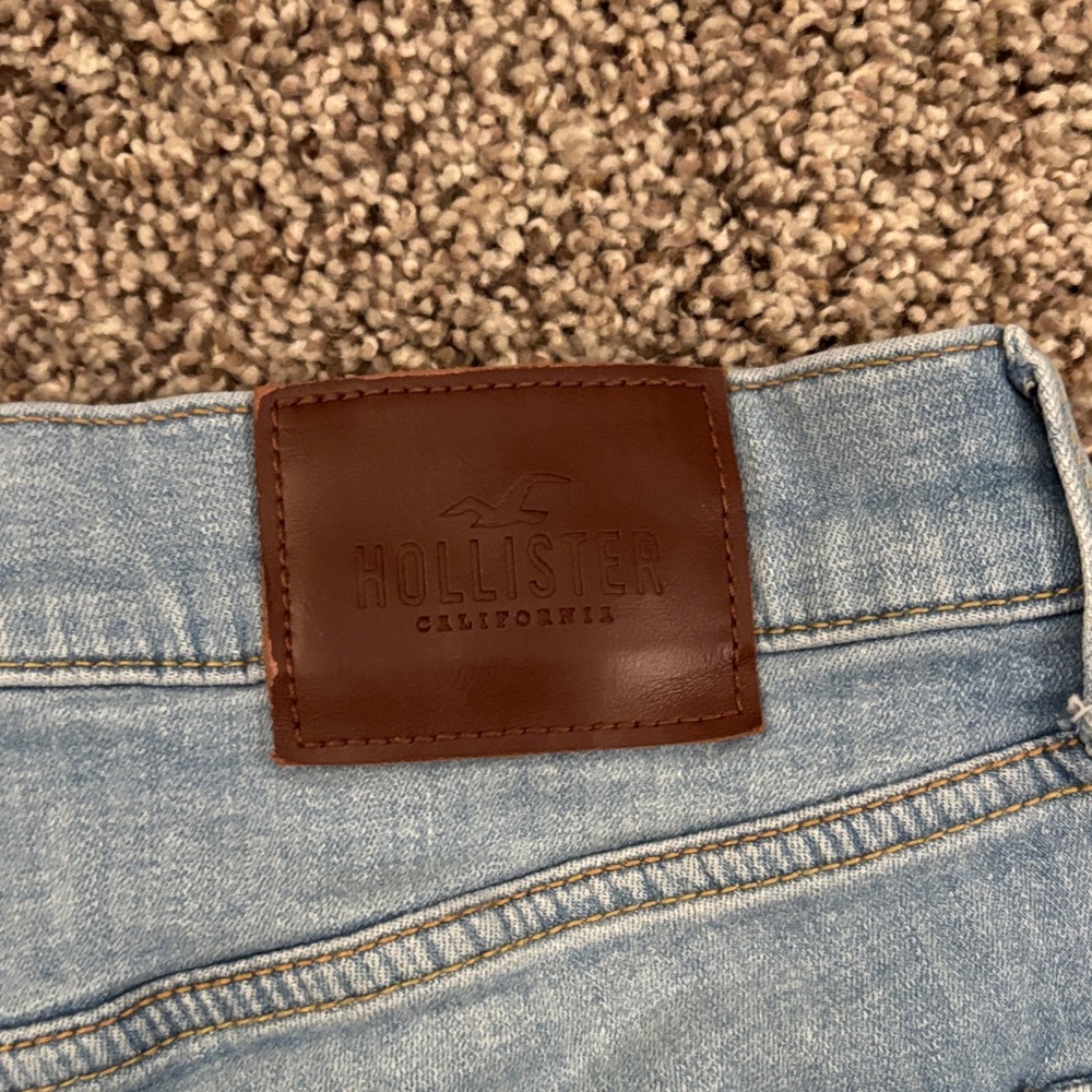 Hollister Men's Sky Blue Skinny Jeans - Picture 6 of 7